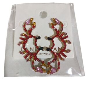 Lane Bryant Red Pink Earrings